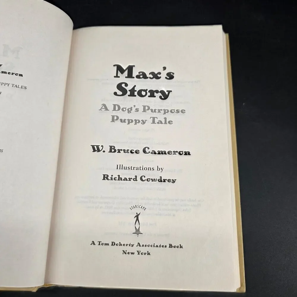 Max's Story A Dog's Purpose Puppy Tale W. Bruce Cameron 2018 Hardcover